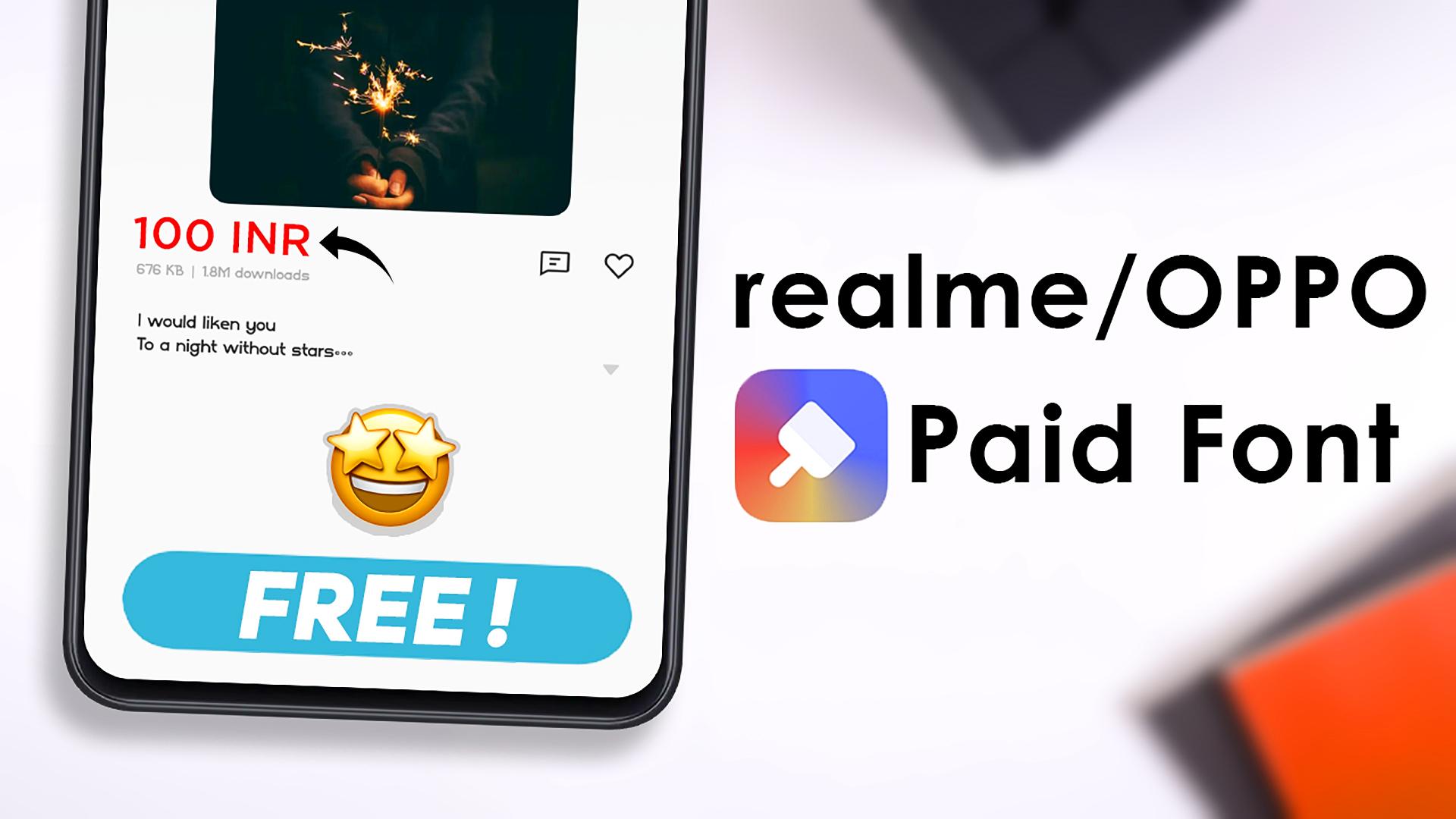 Realme OPPO paid font free