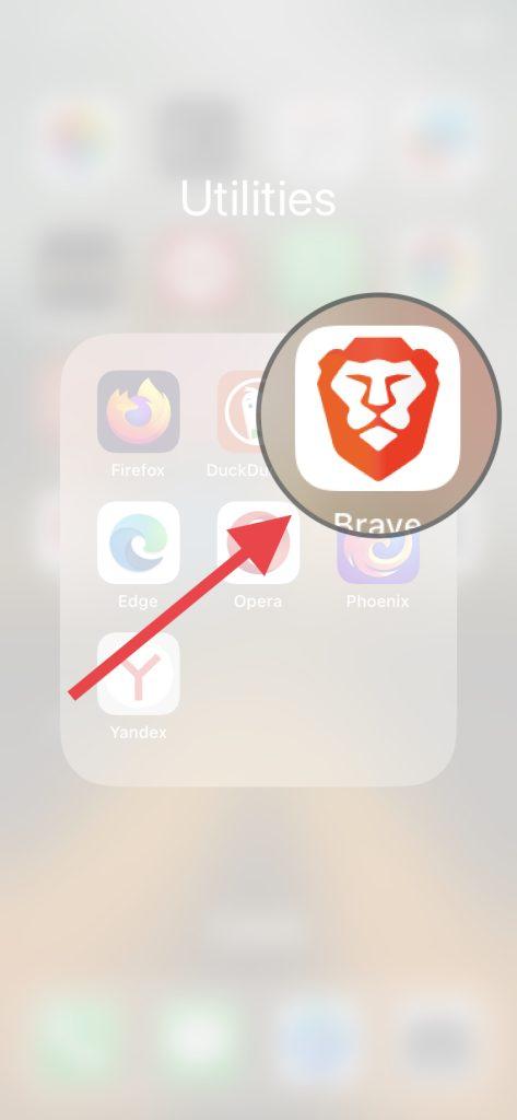 Clear Cookies of Brave Browser Step 1
