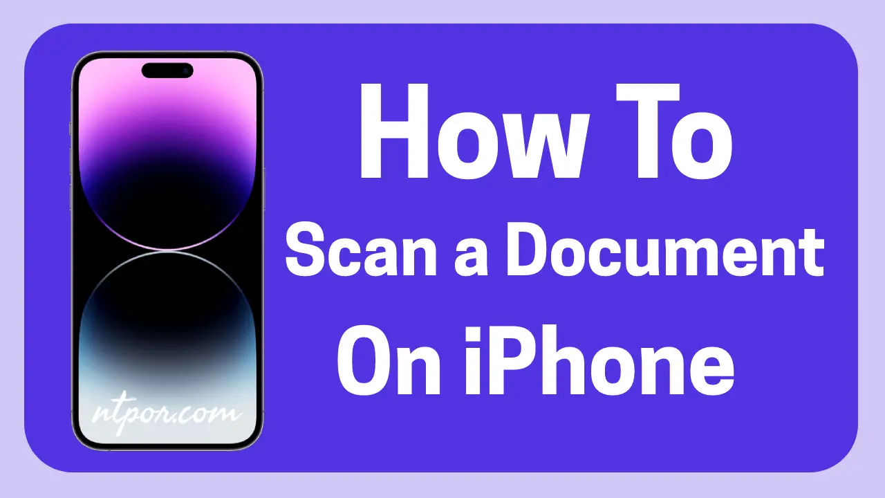 How to scan a document on iPad or iPhone