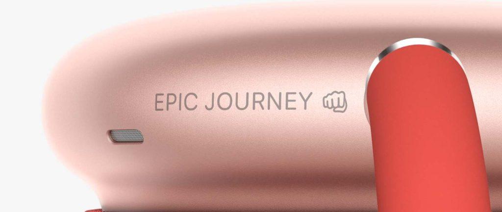 Epic Journey engraved on AirPod Max